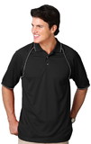 Custom Blue Generation BG7220 Men's Wicking Polo with Contrast Piping